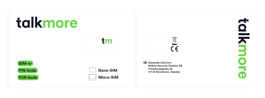 Bilde av Talkmore SIM-kort