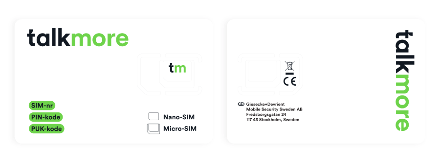 Bilde av Talkmore SIM-kort