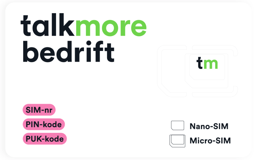 Velkommen | Talkmore Bedrift
