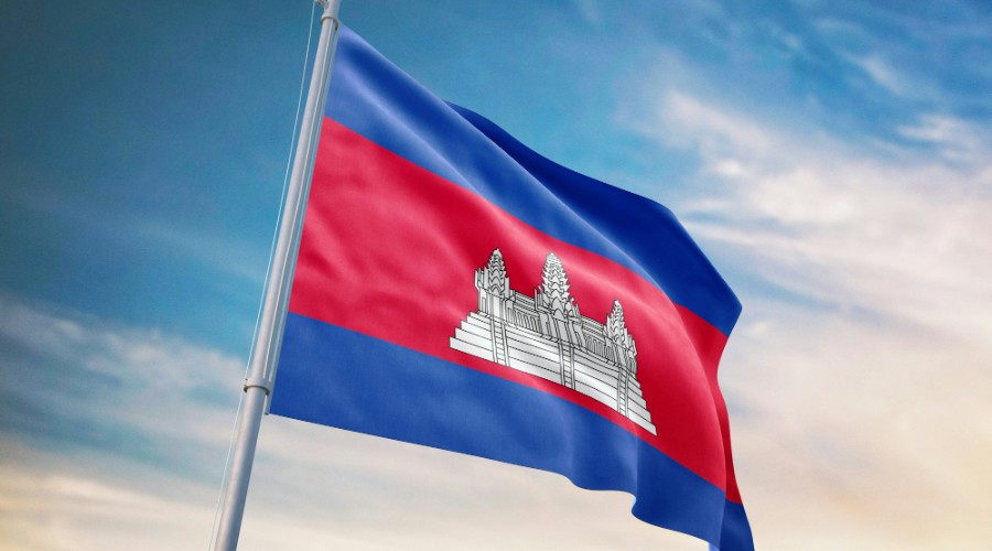 Flagg Kambodsja