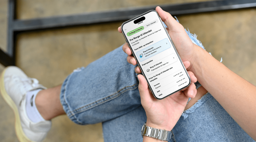 Talkmore-appen og bestilling av ringepakke utland