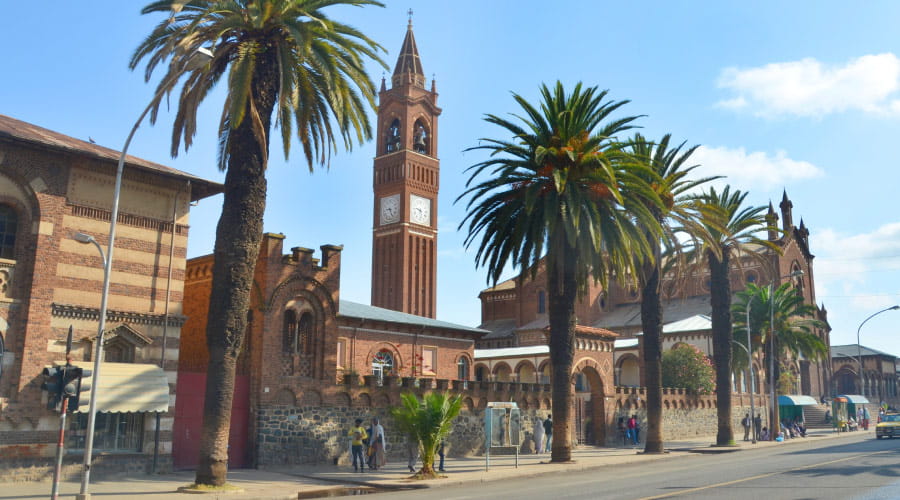 The Church of Our Lady of the Rosary in Asmara, Eritrea