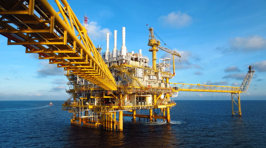 Gul offshore plattform