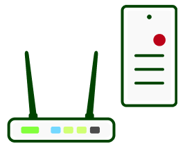 Router and phone