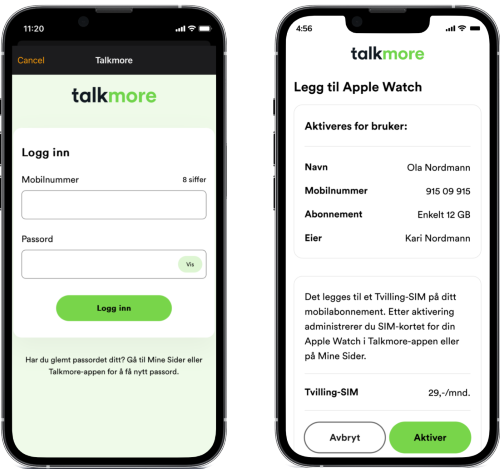 Talkmore websheet 