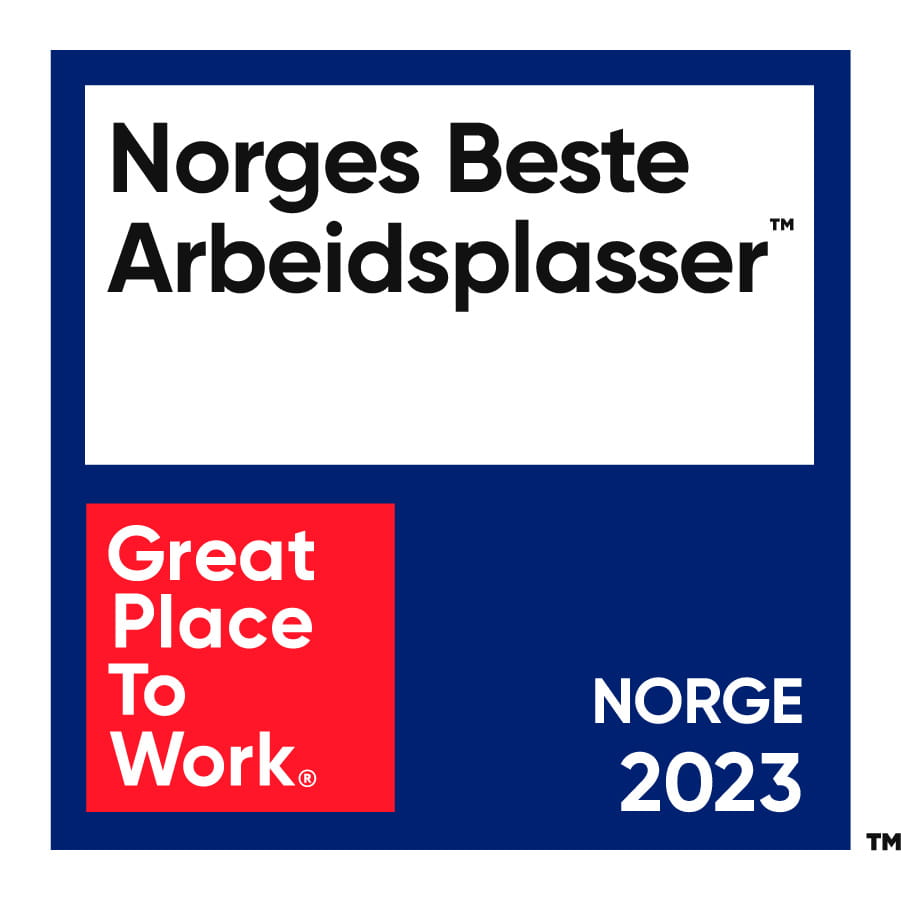 Great place to work merke for en av norges beste arbeidsplasser i 2023