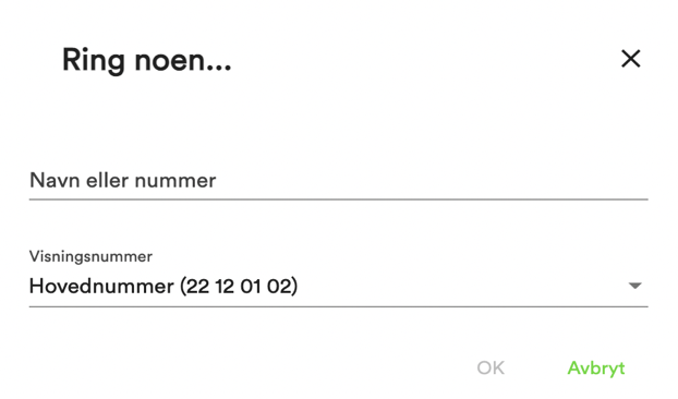 Skjermbilde av bedriftsnett på PC