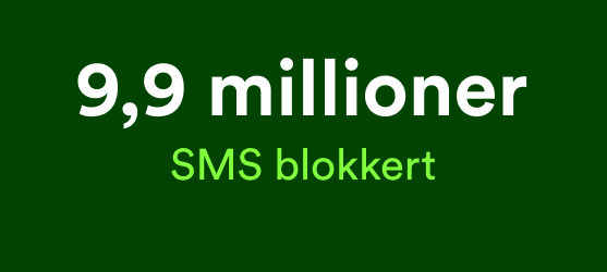9,9 millioner SMS blokkert